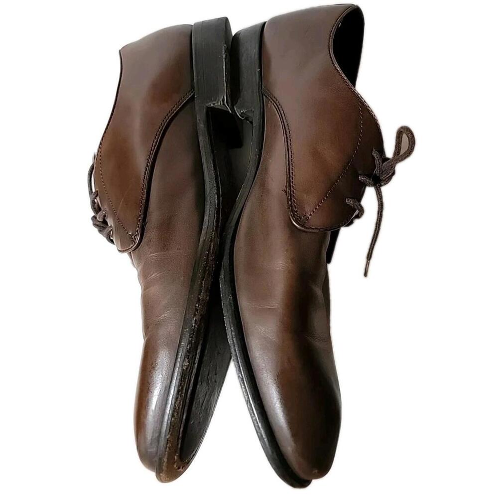 John Varvatos Star USA Brown Leather Oxfords Dress Shoes 10.5 M - Picture 14 of 15